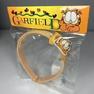 New GARFIELD Vintage Yellow Gingham Headband JIM DAVIS Cat